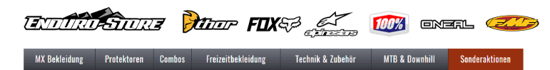 Enduro-Store*de... Bekleidung, Protektion, Technik, Plastik für den Motocross- und Endurobereich!